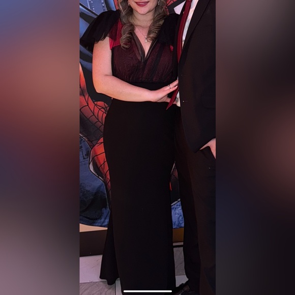 Lulu's Black and Red Maxi Dress - Picture 5 of 5